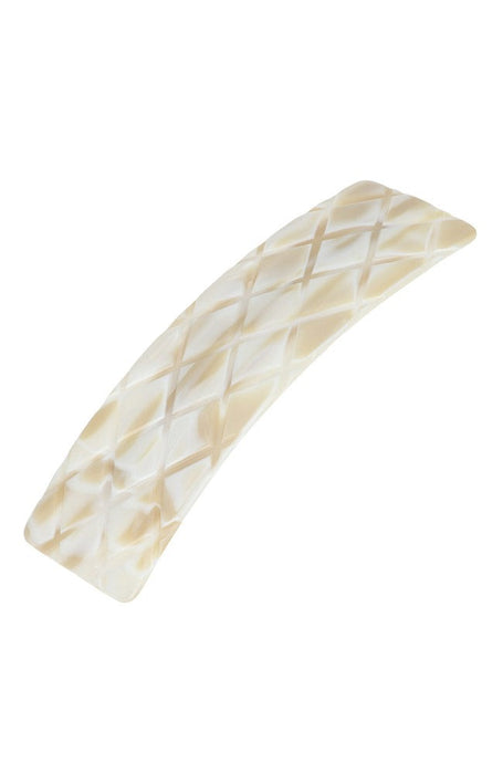 Quilted Rectangle Barrette - Classic
