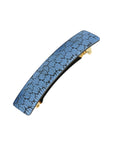 Essence Rectangle Barrette - Washed Denim