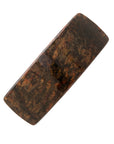 Large, French barrette ideal for thick hair - Rectangle Volume Barrette, Mojave, metallic burnt sienna and deep chestnut.