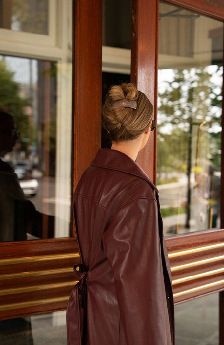 Rectangle Volume Barrette - Shimmer