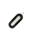 Mini Oval Tige Boule Barrette - French Classic