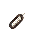 Mini Oval Tige Boule Barrette - French Classic