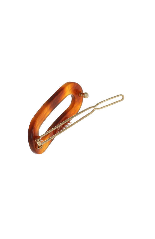 Mini Oval Tige Boule Barrette - French Classic