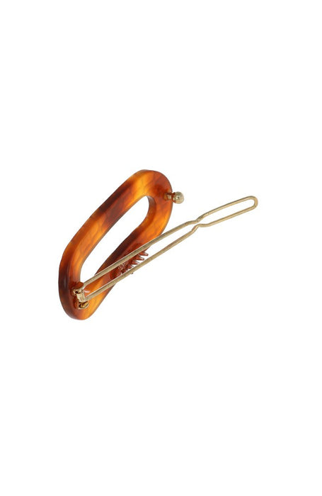 Mini Oval Tige Boule Barrette - French Classic