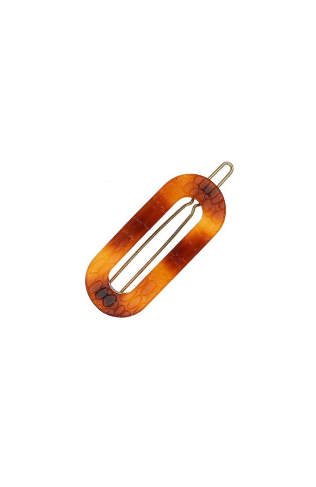 Mini Oval Tige Boule Barrette - French Classic
