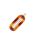 Mini Oval Tige Boule Barrette - French Classic