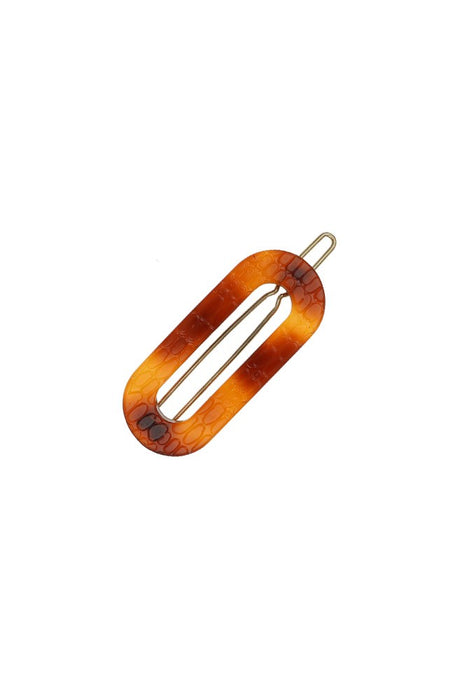 Mini Oval Tige Boule Barrette - French Classic