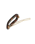 Mini Oval Tige Boule Barrette - French Classic