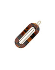 Mini Oval Tige Boule Barrette - French Classic