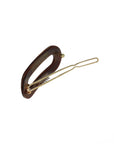 Mini Oval Tige Boule Barrette - French Classic