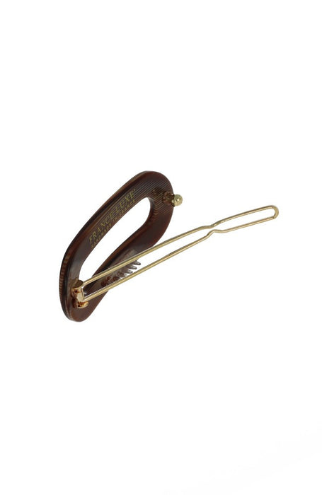 Mini Oval Tige Boule Barrette - French Classic