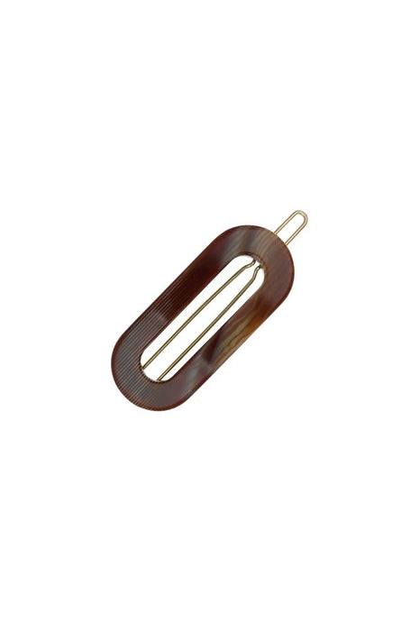 Mini Oval Tige Boule Barrette - French Classic