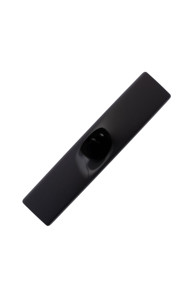 Medium, French barrette ideal for most hair types - Classic Rectangle Barrette, Black, classic black.