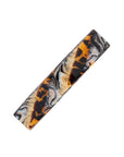 Medium, French barrette ideal for most hair types - Classic Rectangle Barrette, Lasco, golden sand and rich brown.
