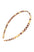 France Luxe thin, checkered tortoise and ivory headband for women - 1/4" Ultracomfort Headband, Damier.