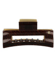 Large Cutout Rectangle Claw Clip - Classic