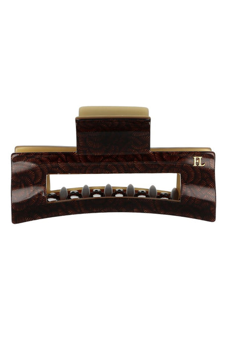 Large Cutout Rectangle Claw Clip - Classic