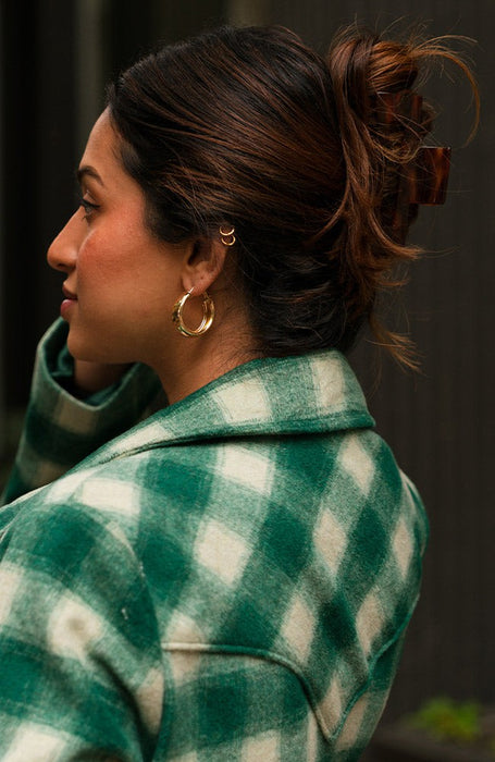 Large Cutout Rectangle Claw Clip - Classic