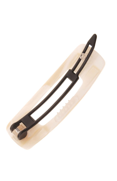 Mini Cutout Rectangle Plastic Tige Boule Barrette - Classic