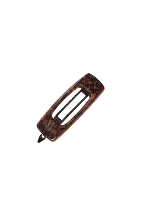 Mini Cutout Rectangle Plastic Tige Boule Barrette - Classic