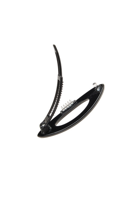 Mini Cutout Oval Plastic Tige Boule Barrette - Classic