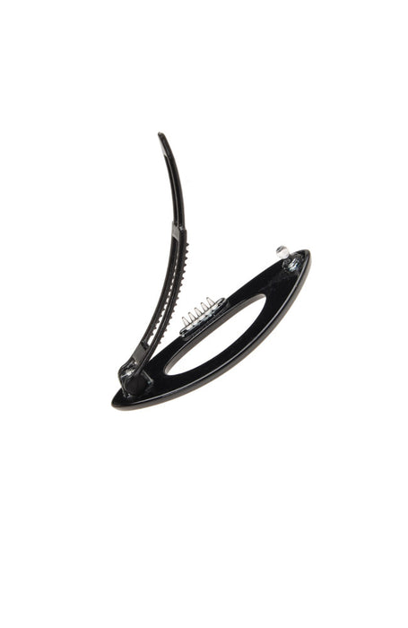 Mini Cutout Oval Plastic Tige Boule Barrette - Classic
