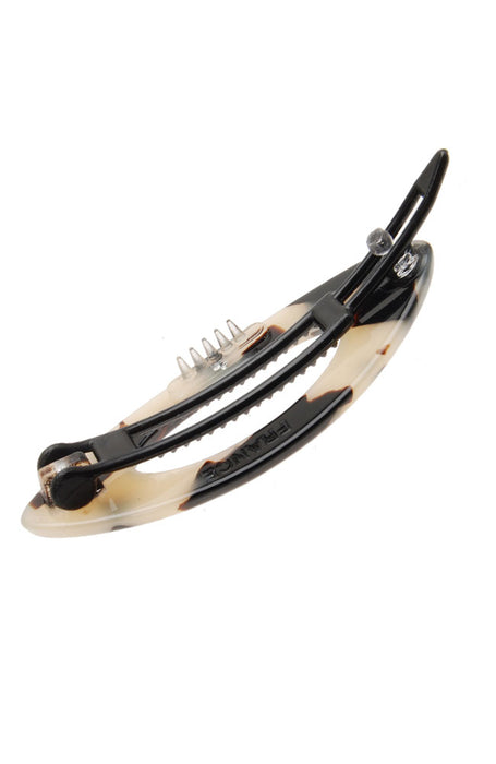 Mini Cutout Oval Plastic Tige Boule Barrette - Classic