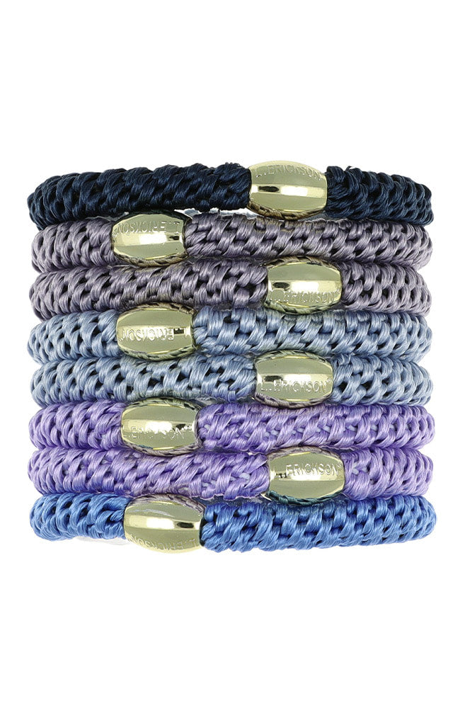 Grab &amp; Go Pony, 8 Pack Hair Ties - Metallic Bead