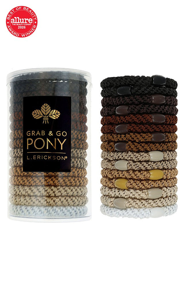 Grab &amp; Go Pony Tube, 15 Hair Ties