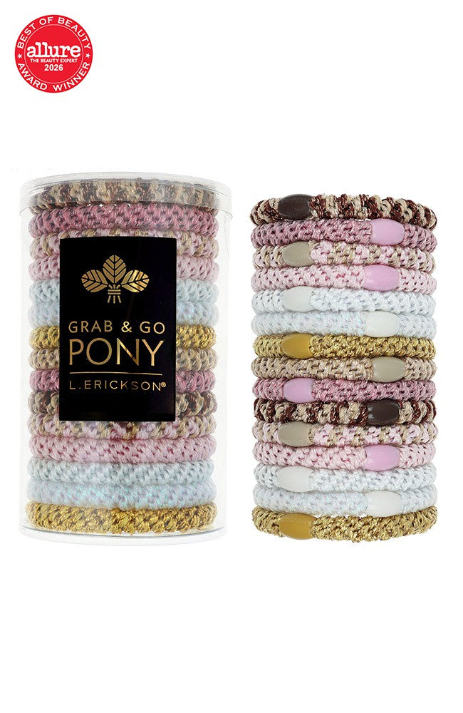 Grab &amp; Go Pony Tube, 15 Hair Ties