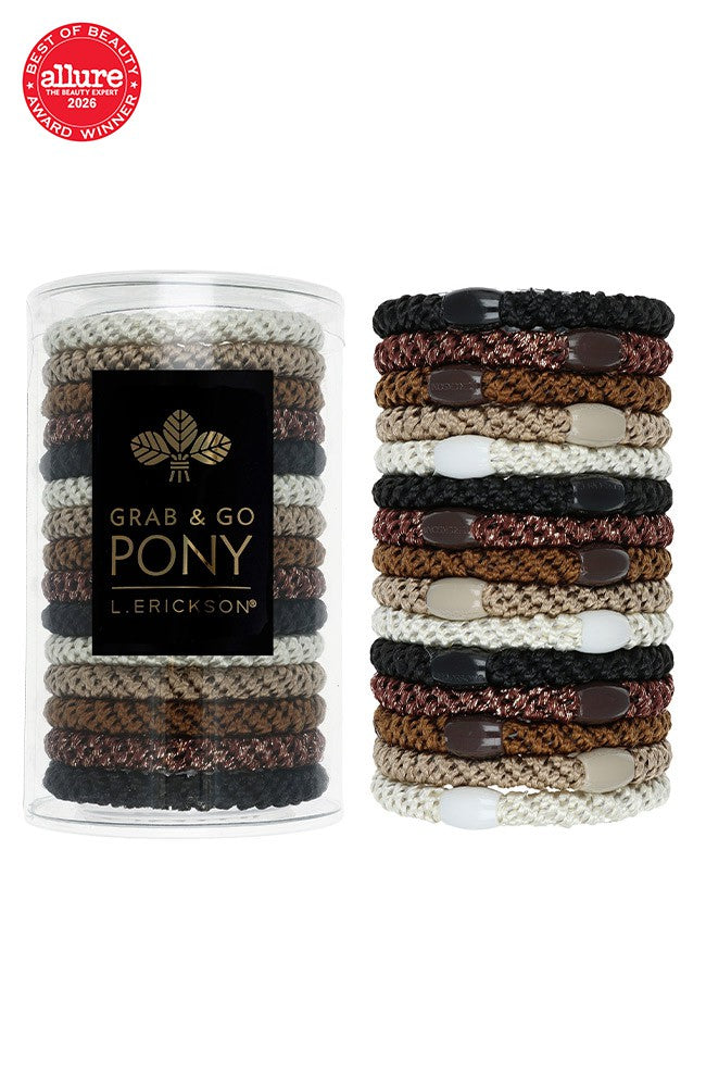 Grab &amp; Go Pony Tube, 15 Hair Ties