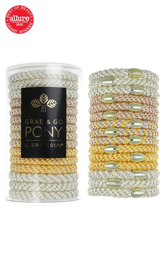 Grab &amp; Go Pony Tube, 15 Hair Ties