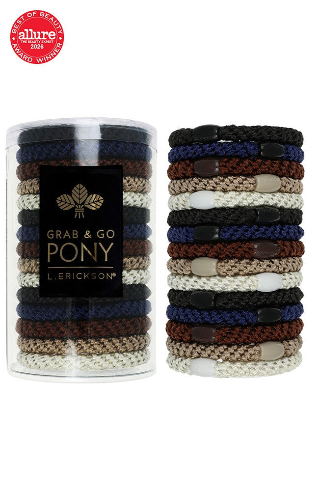 Grab &amp; Go Pony Tube, 15 Hair Ties