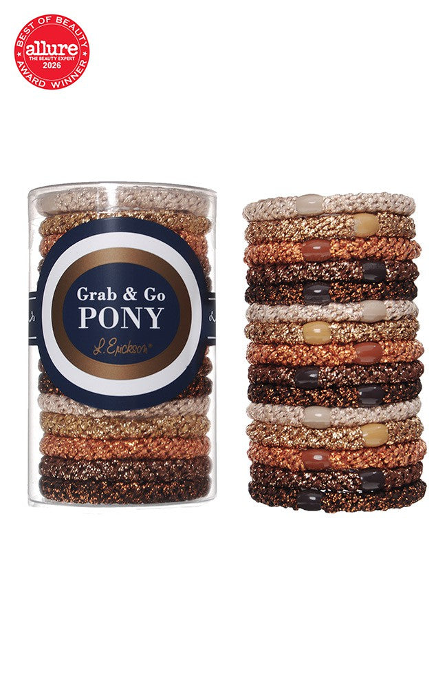 Grab &amp; Go Pony Tube, 15 Hair Ties