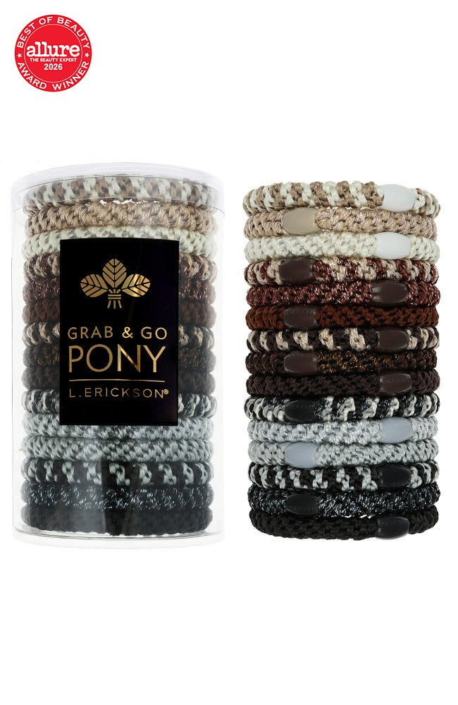 Grab &amp; Go Pony Tube, 15 Hair Ties