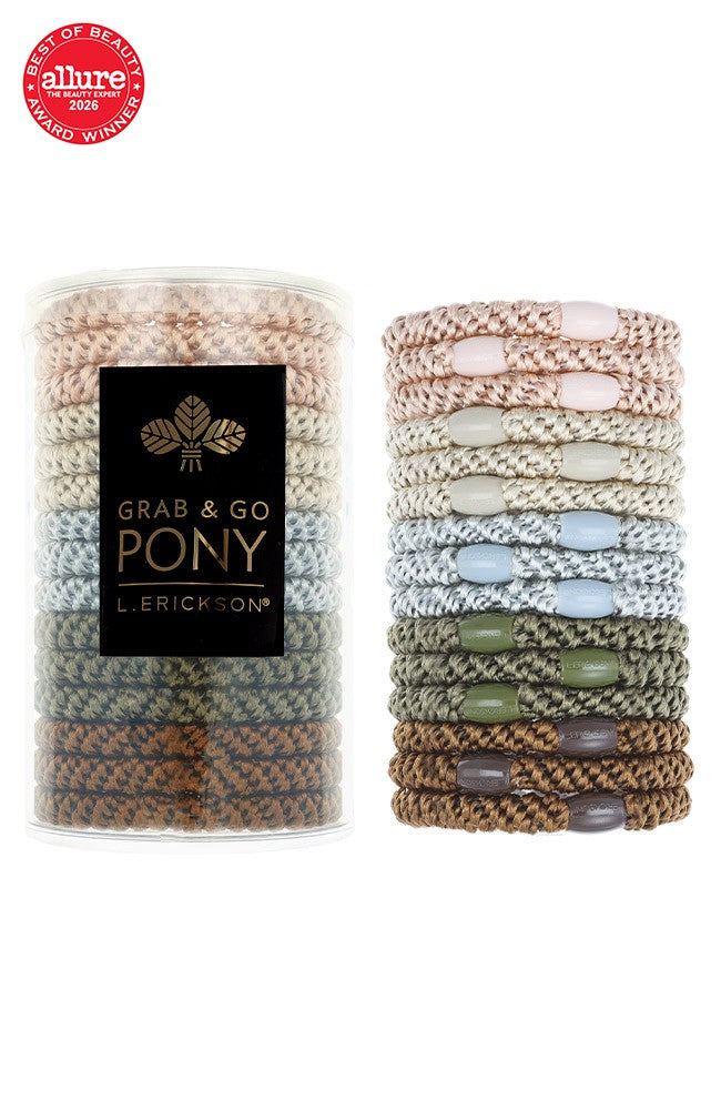 Grab &amp; Go Pony Tube, 15 Hair Ties
