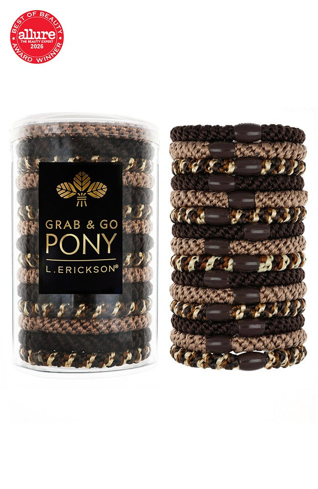 Grab &amp; Go Pony Tube, 15 Hair Ties