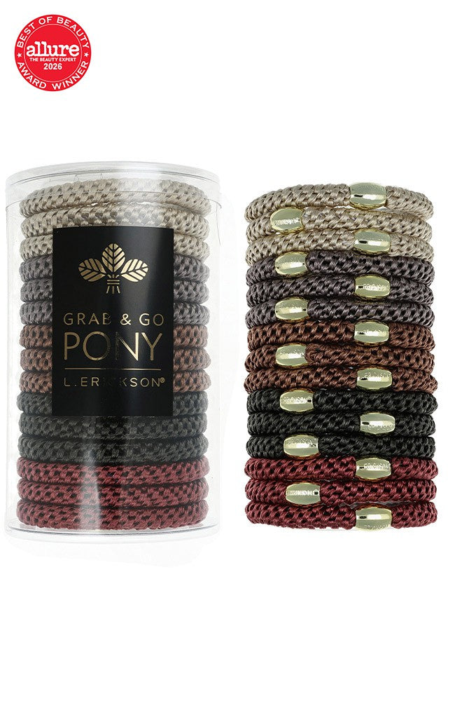 Grab &amp; Go Pony Tube, 15 Hair Ties