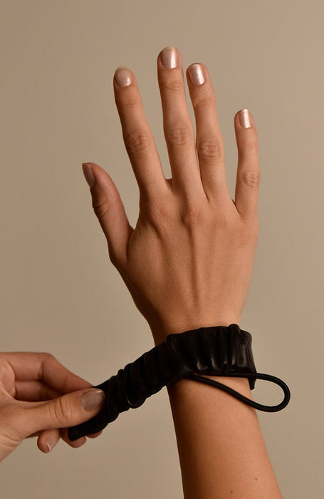 Snap Leather Pony Cuff