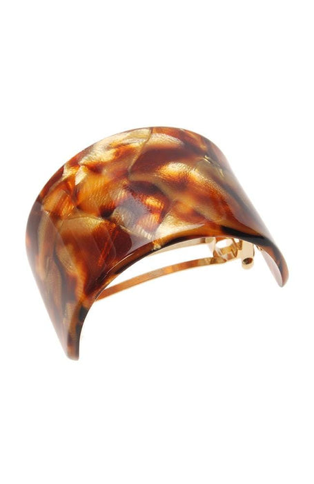 Wide Rectangle Ponytail Barrette - Classic