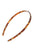 France Luxe thin, textured bronze and amber headband for women - 1/4" Ultracomfort Headband, Africa.
