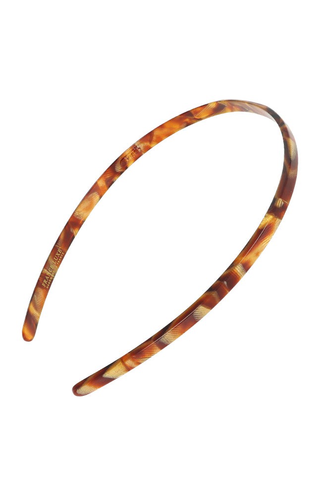 France Luxe thin, textured bronze and amber headband for women - 1/4" Ultracomfort Headband, Africa.