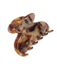 France Luxe small, textured bronze and amber claw hair clip for women - Small Couture French Claw Clip, Africa.