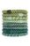 Thick, Green Hair Ties by L. Erickson, 8 Grab and Go Ponytail Holders, strong hold for thick hair.