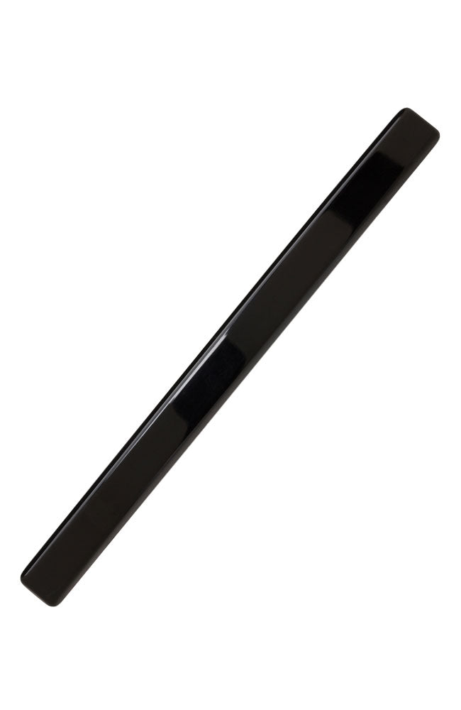 Long, French barrette ideal for fine to medium hair - Long &amp; Skinny Barrette, Black, classic black.