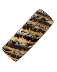 Large, French barrette ideal for thick hair - Rectangle Volume Barrette, Lasco, golden sand and rich brown.