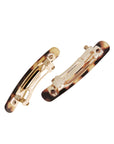 Mini Rectangle Barrette Pair - Classic