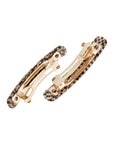 Mini Rectangle Barrette Pair - Classic