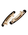 Mini Rectangle Barrette Pair - Classic
