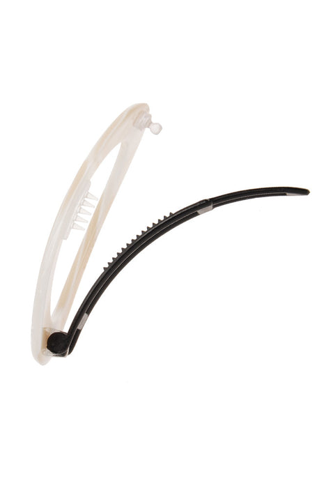 Cutout Oval Plastic Tige Boule Barrette - Classic